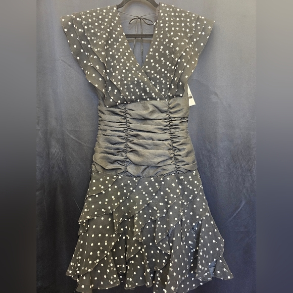 Heidi j Dresses & Skirts - Heidi J, usa, vintage, 80s, Polka-dot, dress, black and white, layers, costumes